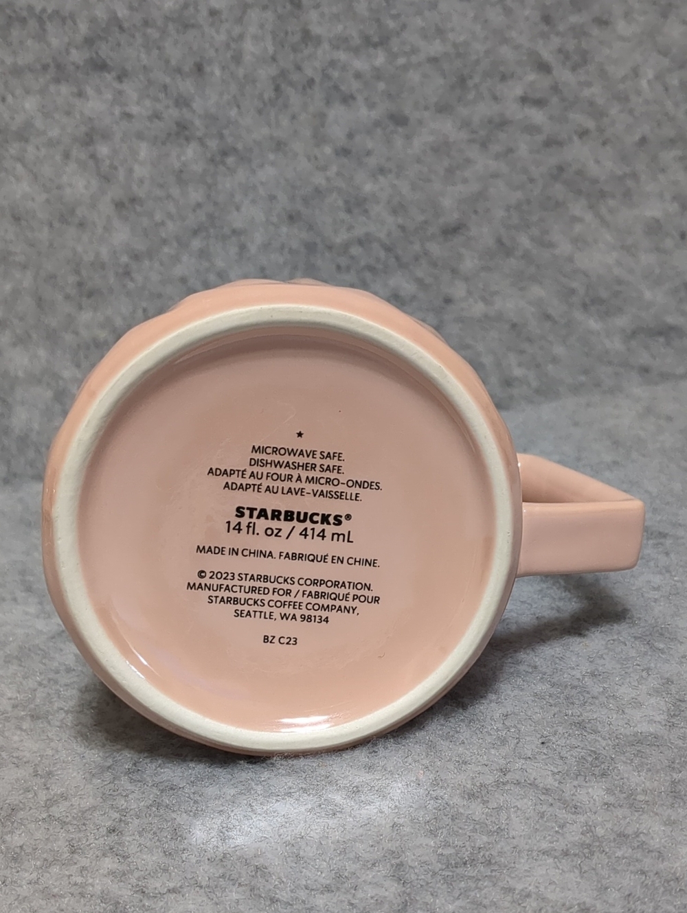 Starbucks Christmas Holiday 2023 Pink Peppermint Prism 14 OZ. Mug - Picture 6 of 9